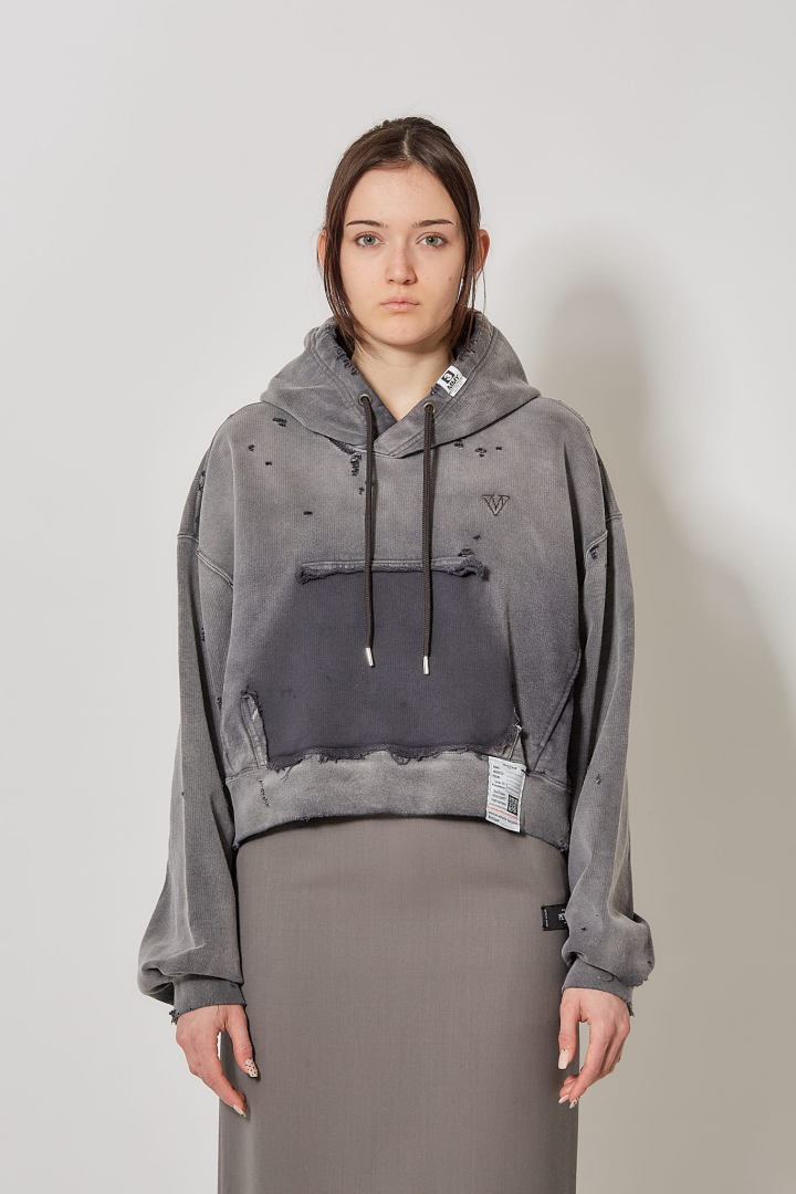 Sun Faded Hoodie - Black