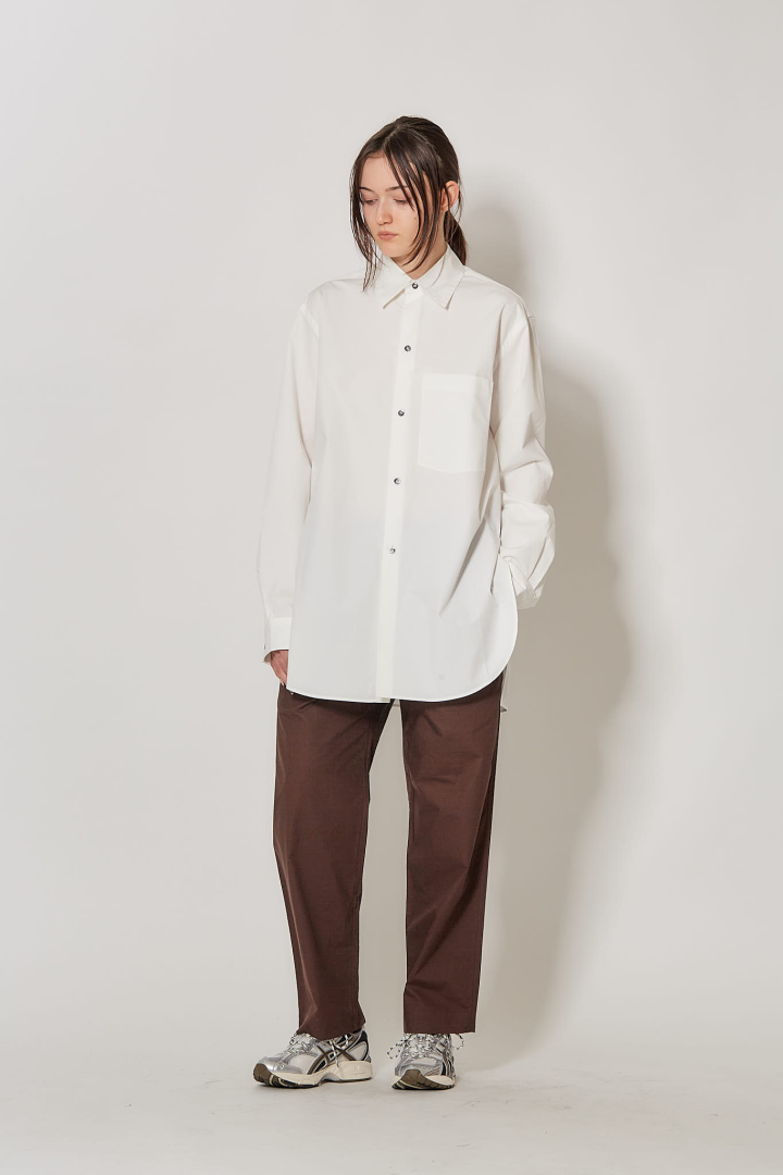 Long Sleeve Shirt W Breast Pocket - Off White