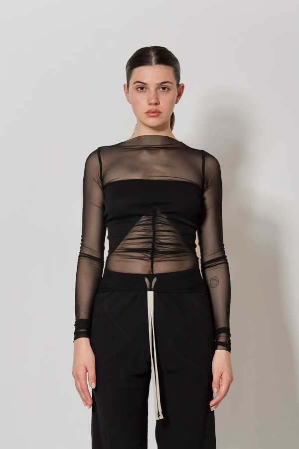 T-Shirt Combo Top - Black