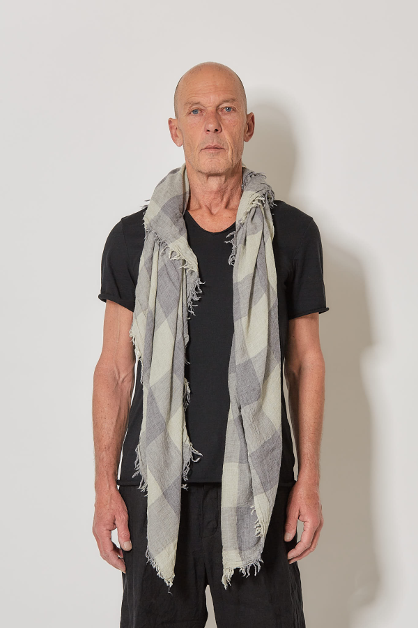 Checker Scarf -Sage Check