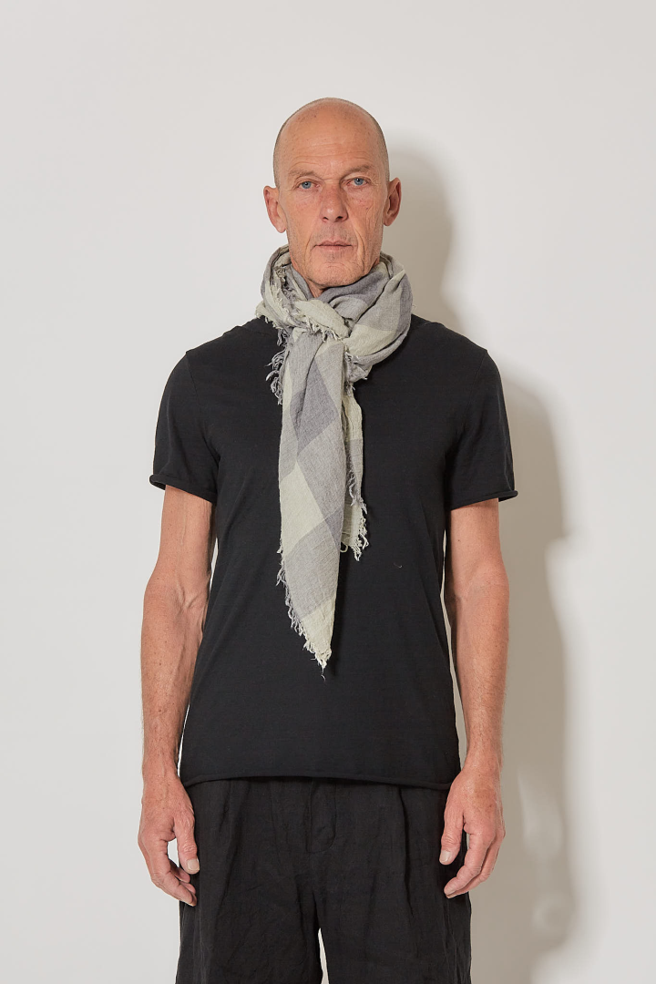 Checker Scarf -Sage Check