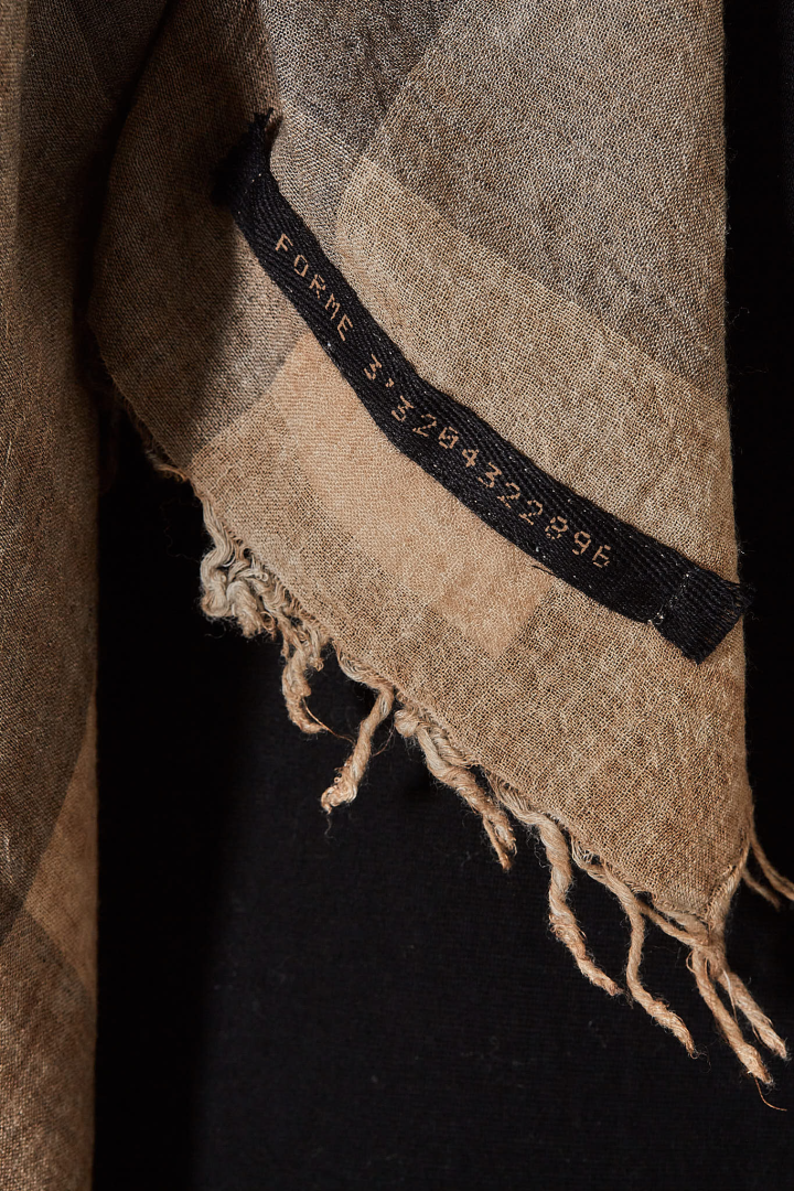 Checker Scarf - Biscuit