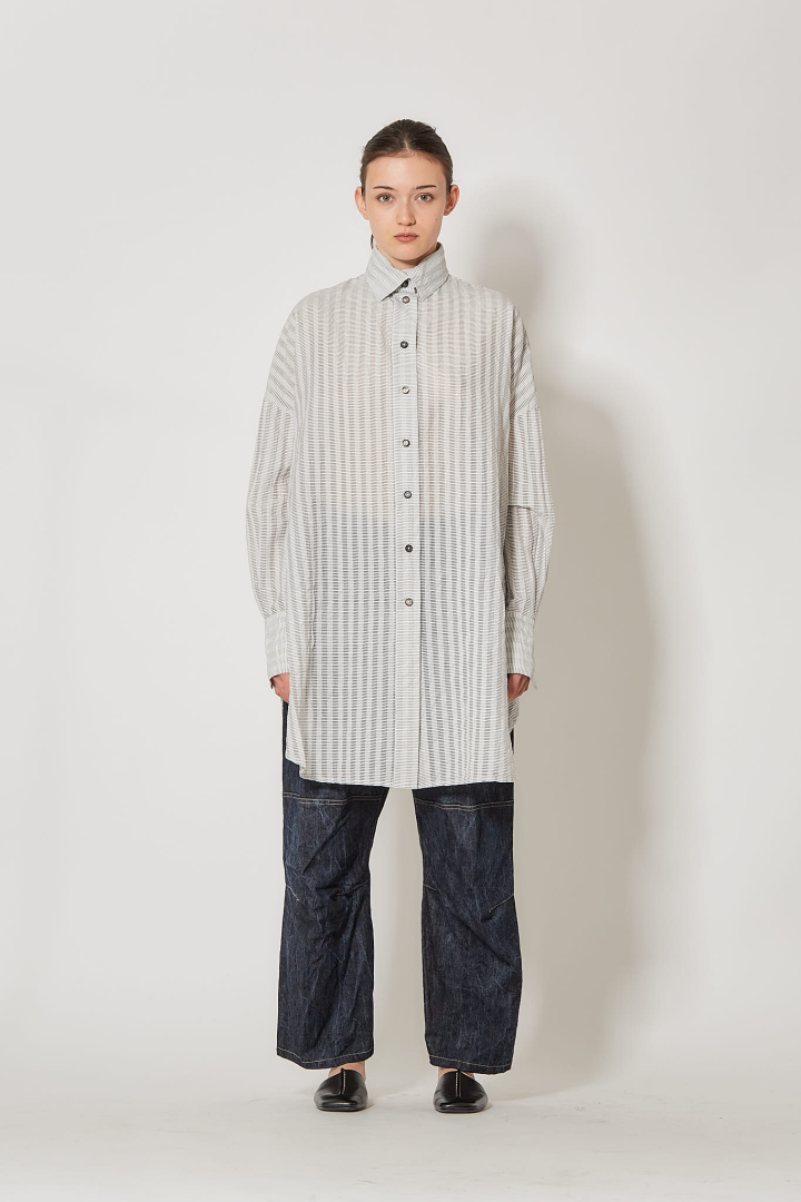 Sack Oversize Shirt - White Ray