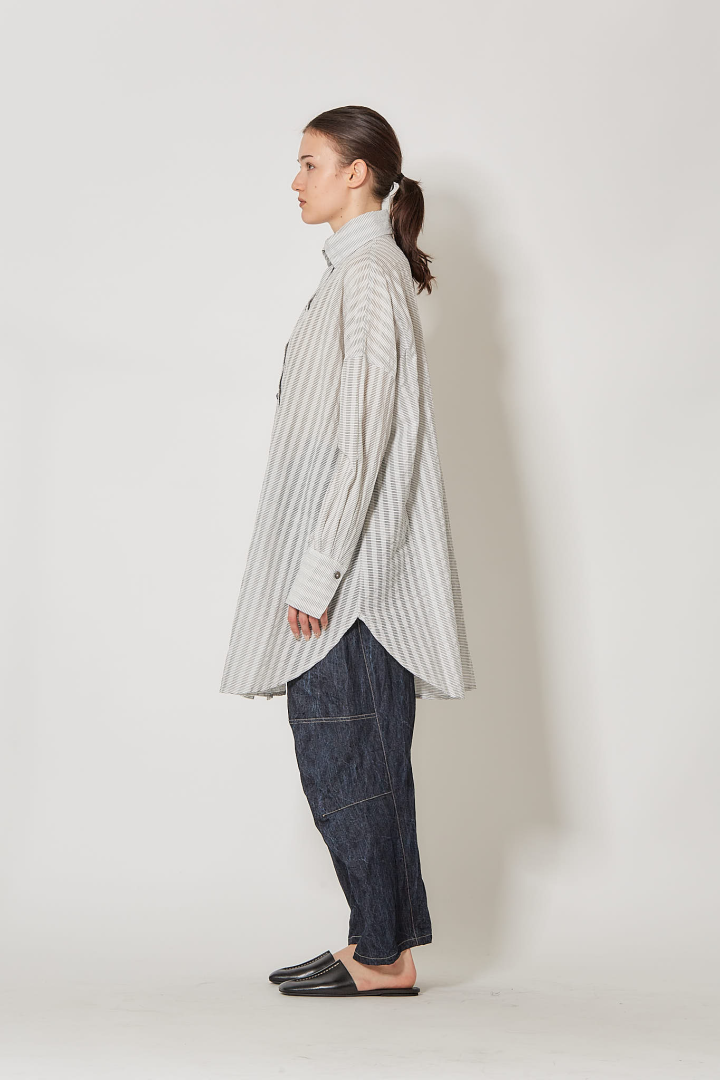 Sack Oversize Shirt - White Ray