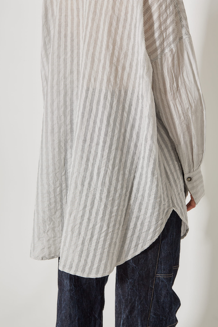 Sack Oversize Shirt - White Ray