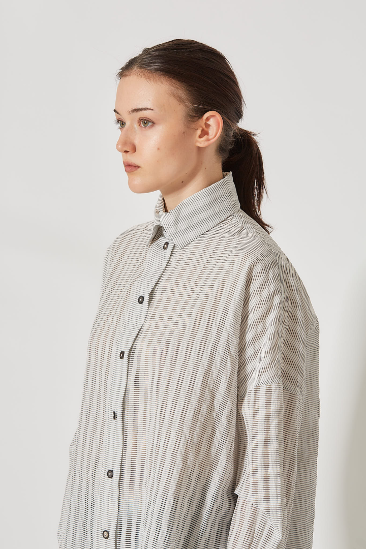 Sack Oversize Shirt - White Ray