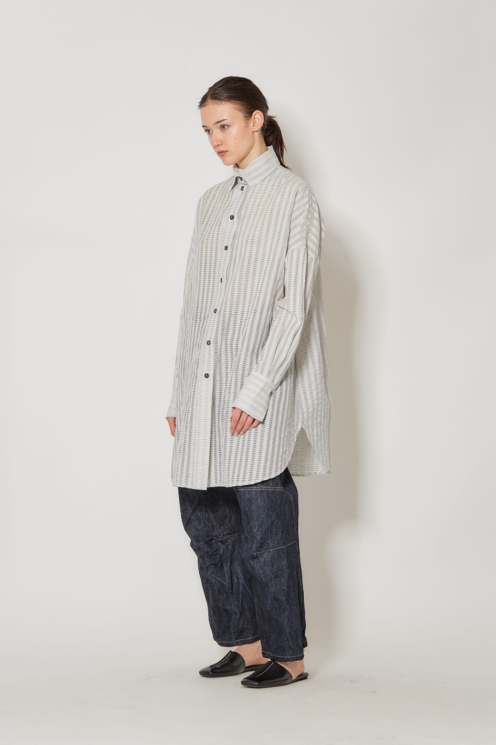 Sack Oversize Shirt - White Ray