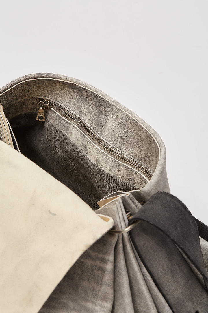 Small Expandable Accordion Bag - Carbon