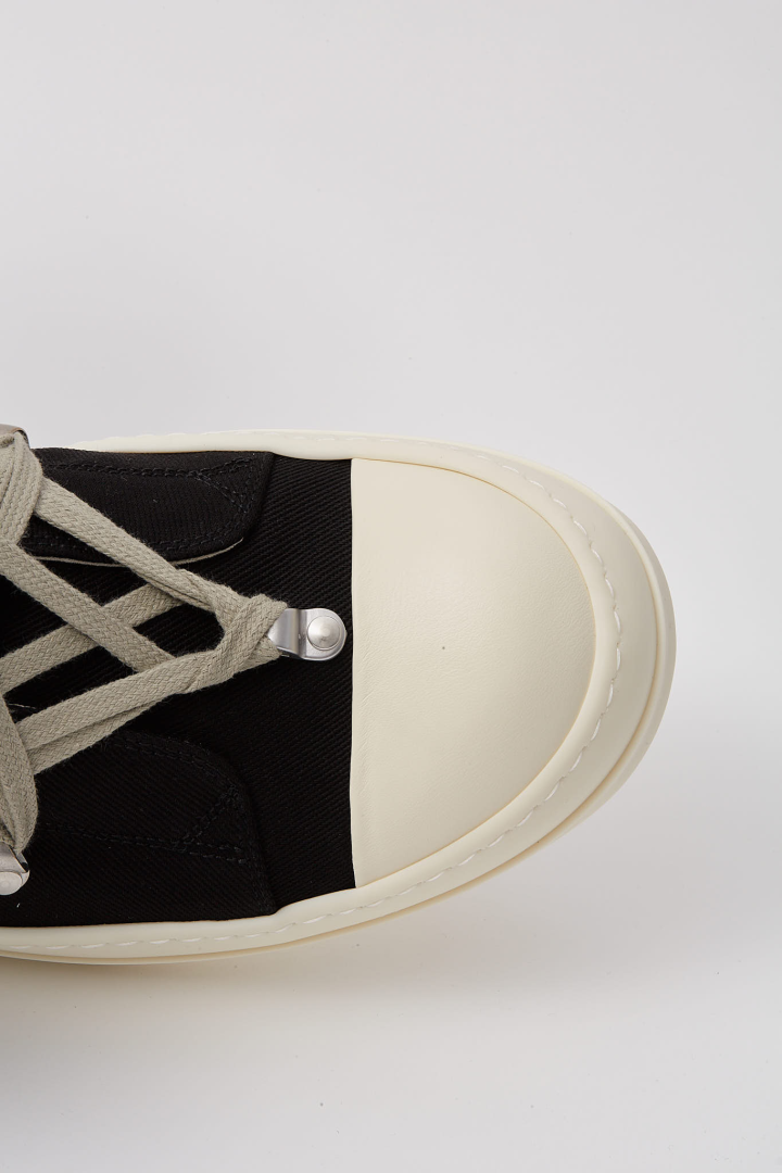 Scarpe in Denim Megalace Sneaks - Black/Milk/Milk