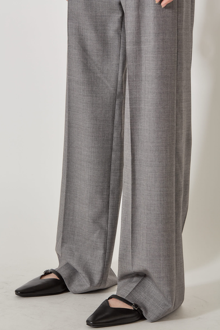Classic Wool Pants - Anthracite