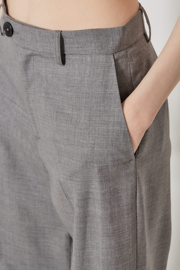 Classic Wool Pants - Anthracite