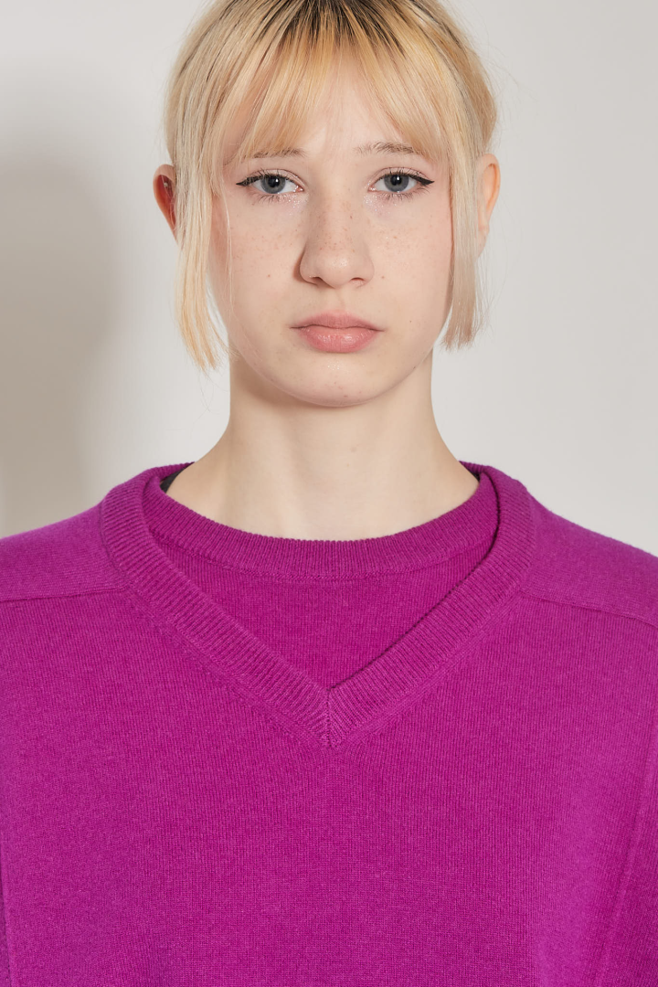 Col V Col Rond - Violet