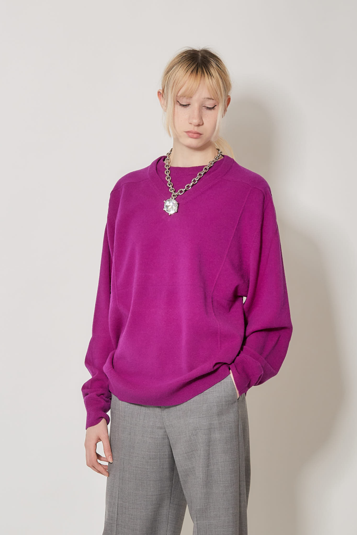 Col V Col Rond - Violet