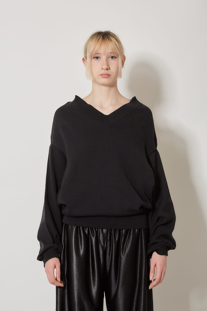 Upside Down Sweater - Black