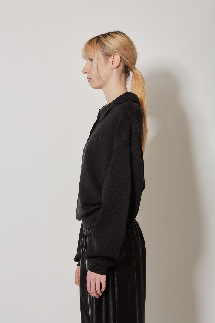 Upside Down Sweater - Black