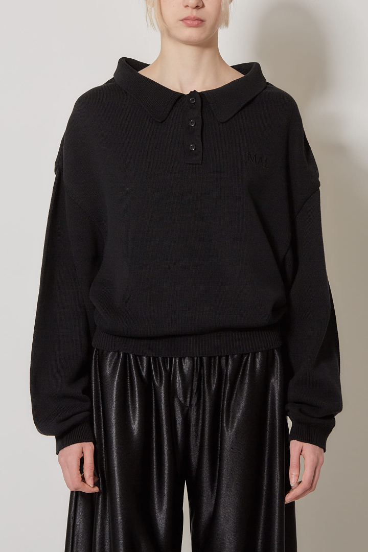 Upside Down Sweater - Black