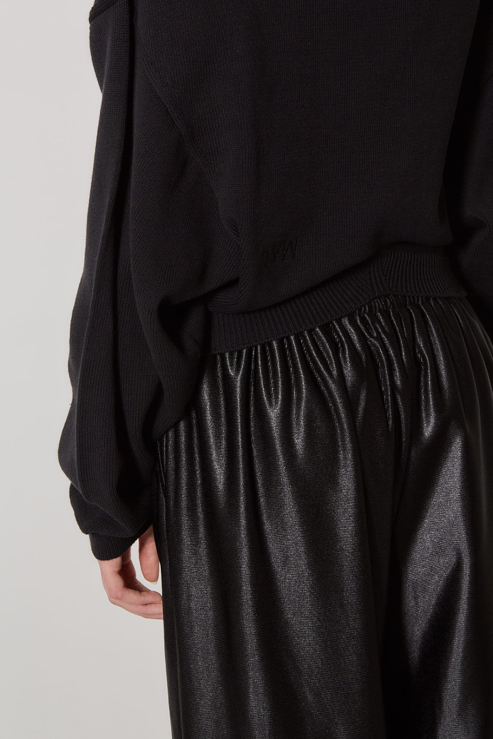 Upside Down Sweater - Black