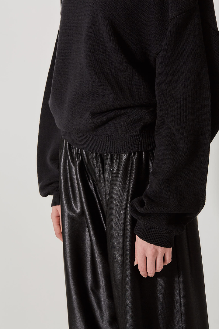 Upside Down Sweater - Black