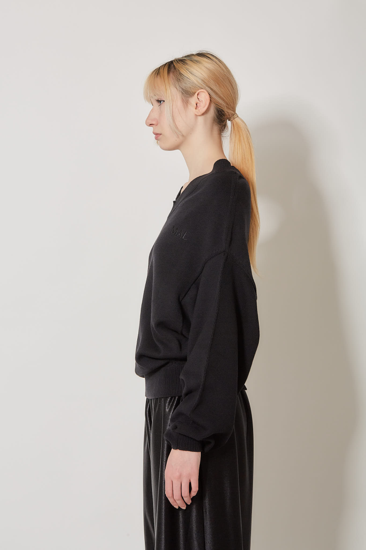 Upside Down Sweater - Black