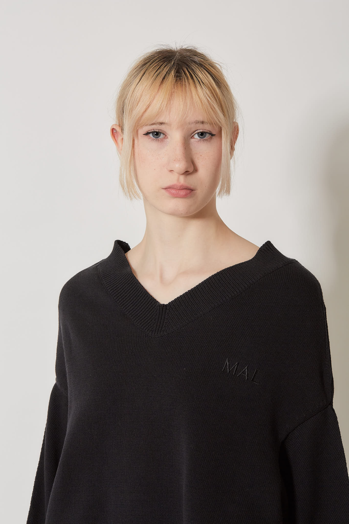 Upside Down Sweater - Black