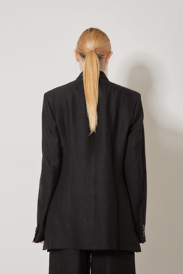 Travel Jacket Canvas Hemp - Black