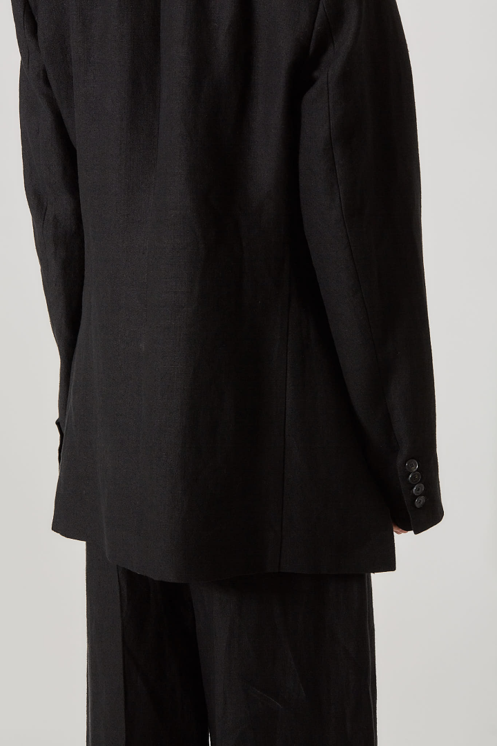 Travel Jacket Canvas Hemp - Black