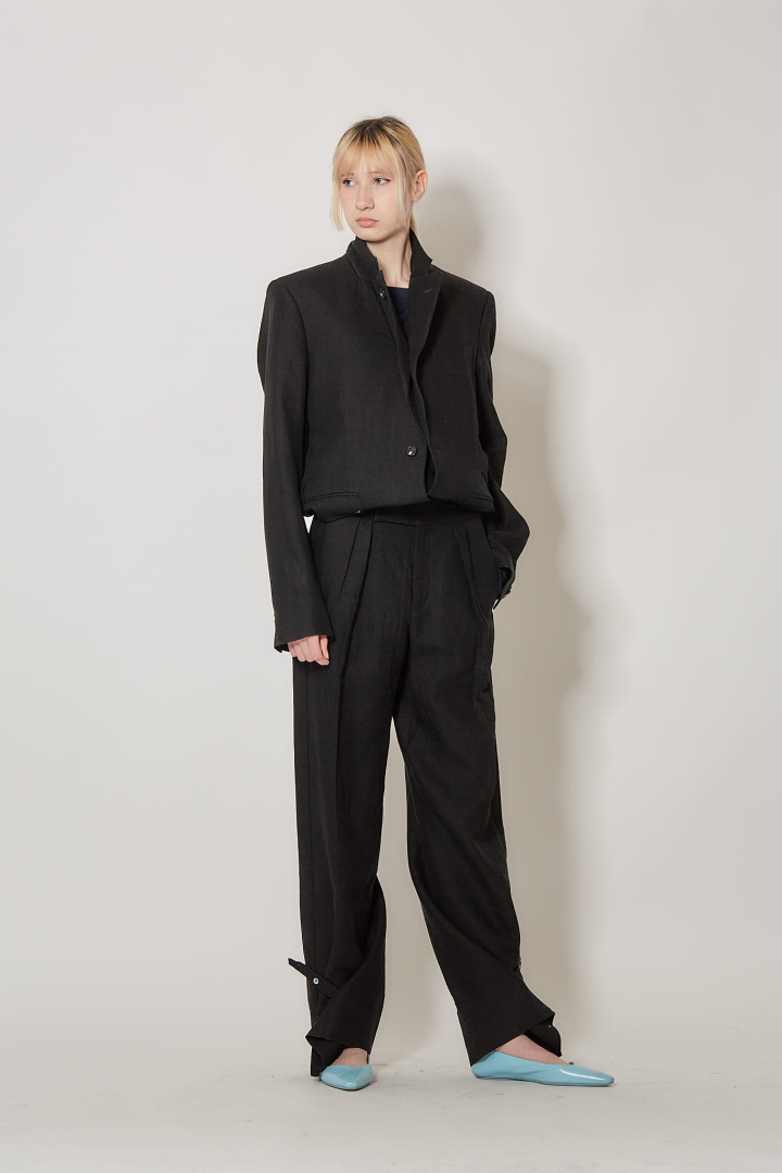 Travel Jacket Canvas Hemp - Black