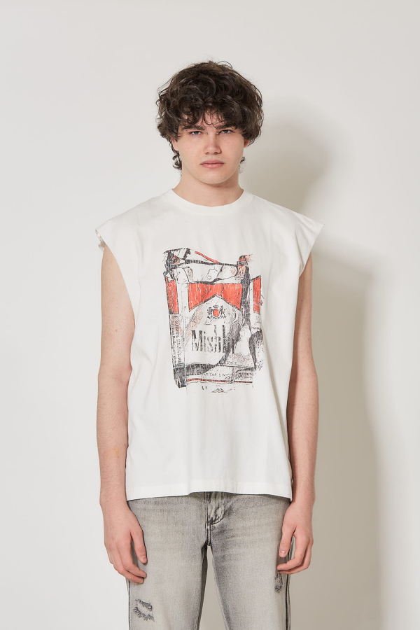 Cigarettes Muscle Tank - Off White