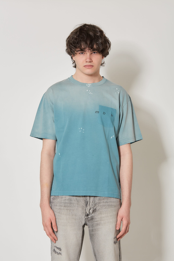 Hand Writing Teal T-Shirt Unisex - Navy
