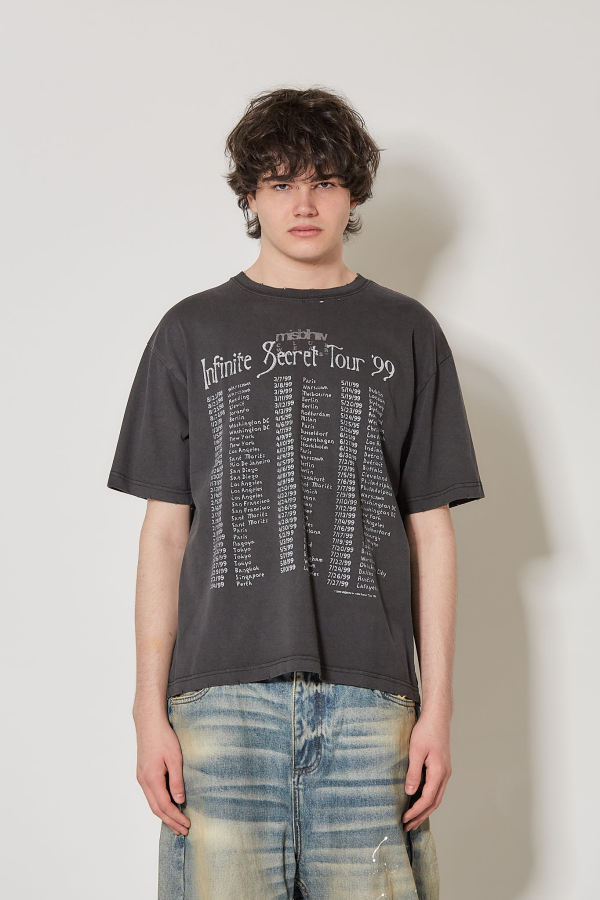 Tour 99 T-Shirt Unisex - Washed Black
