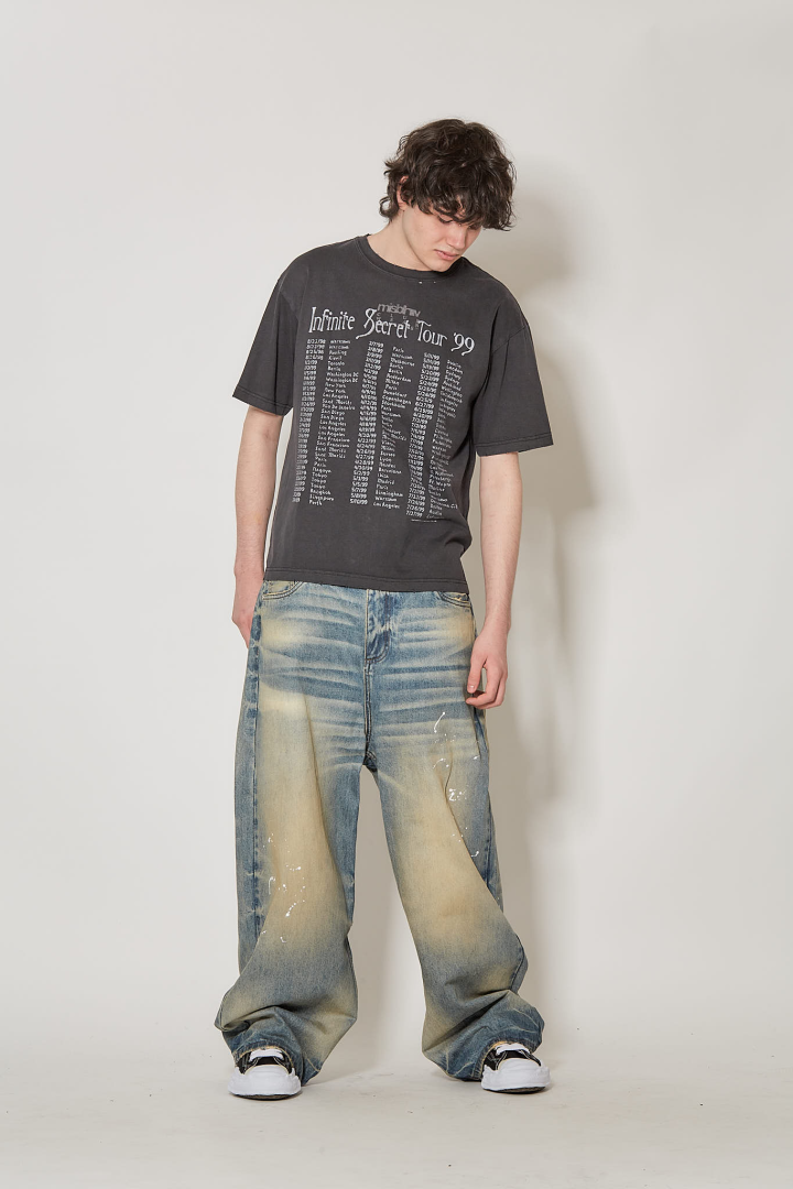 Tour 99 T-Shirt Unisex - Washed Black