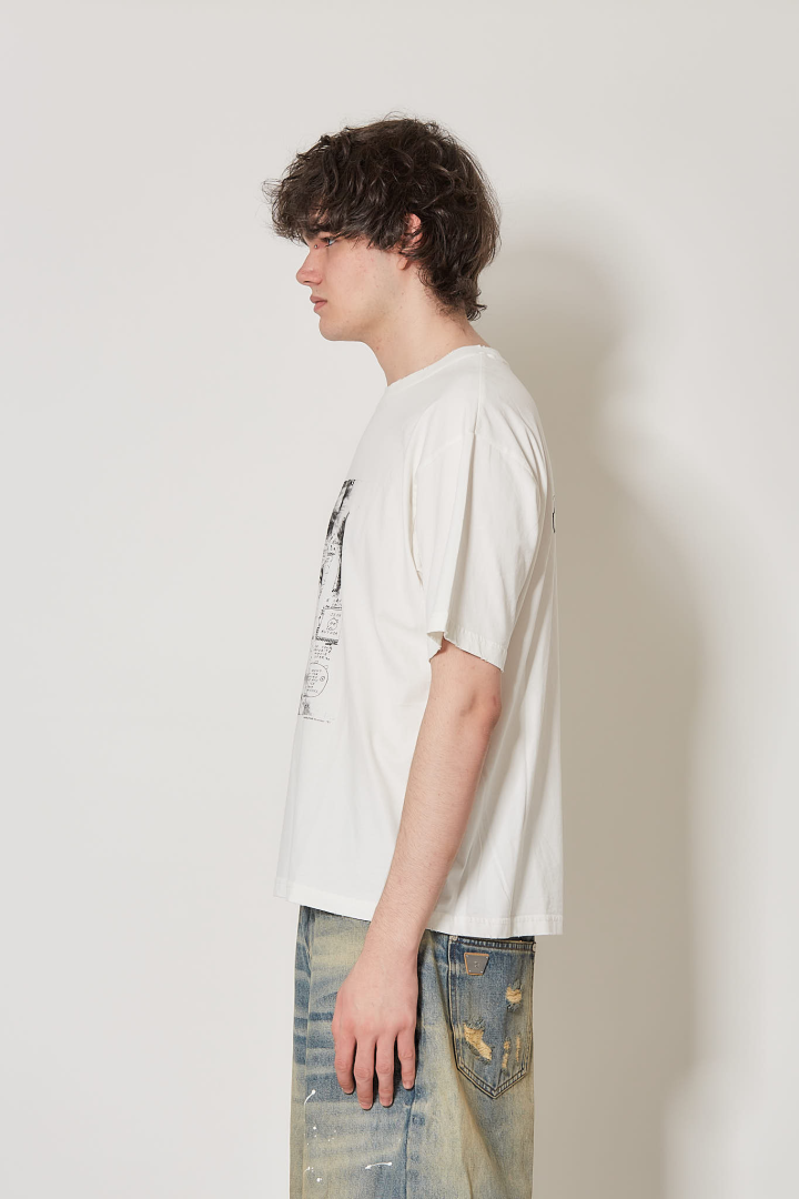 Ray Johnson Rimbaud Template Tshirt Unisex - Spotted Offwhite