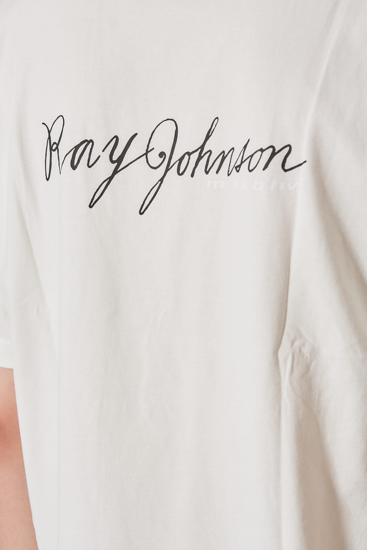Ray Johnson Rimbaud Template Tshirt Unisex - Spotted Offwhite