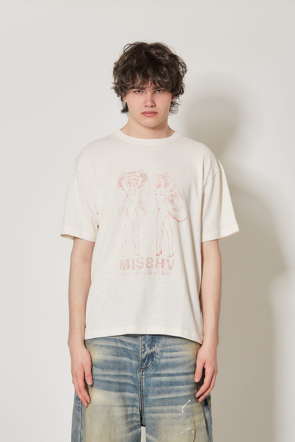 Devil&Angel T-Shirt Unisex - Off White