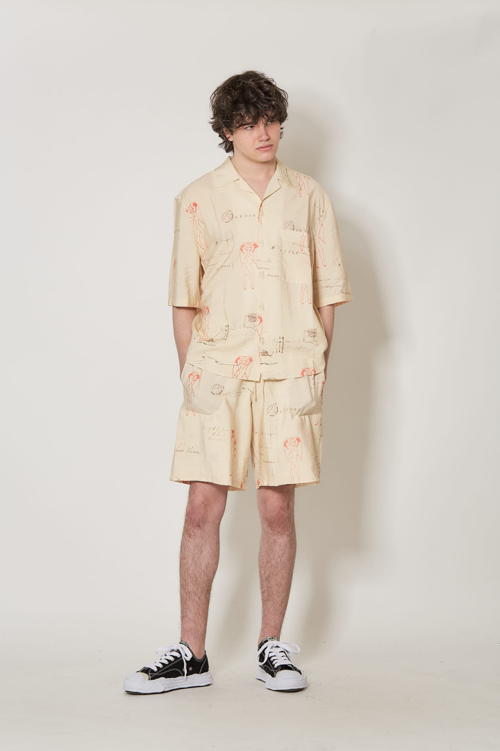 Devil&Angel Postcard Shorts Unisex - MLC