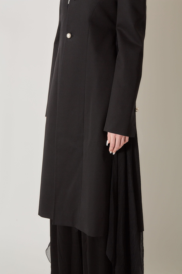 Fena Hybrid Overcoat - Black