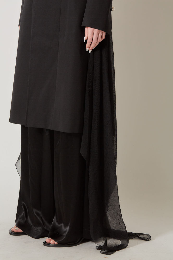 Fena Hybrid Overcoat - Black