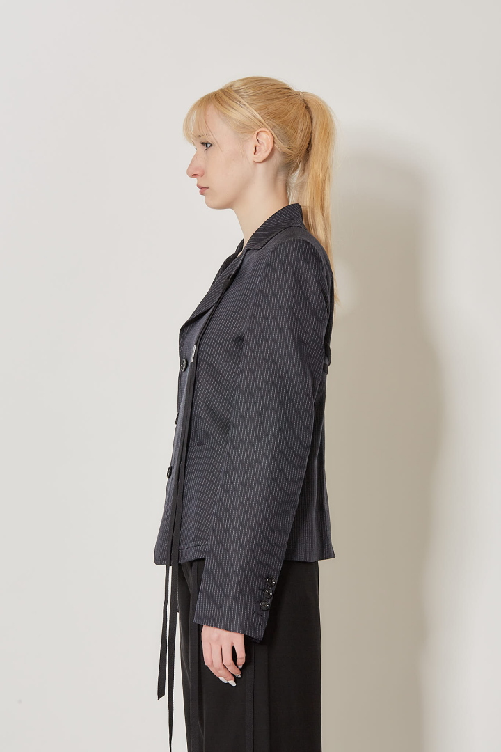 Lexa Tailored Slim Fit Jacket - Navy/Grey