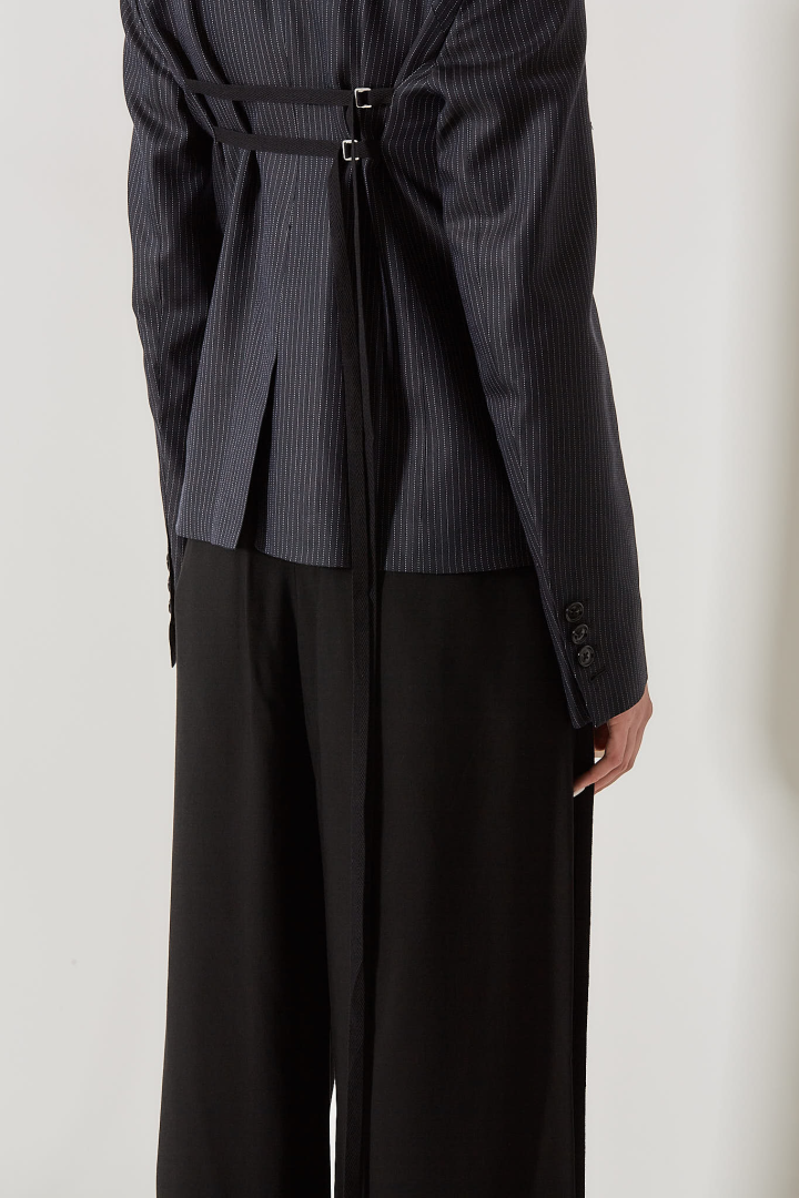 Lexa Tailored Slim Fit Jacket - Navy/Grey