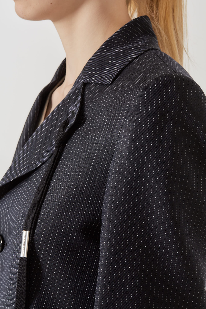 Lexa Tailored Slim Fit Jacket - Navy/Grey