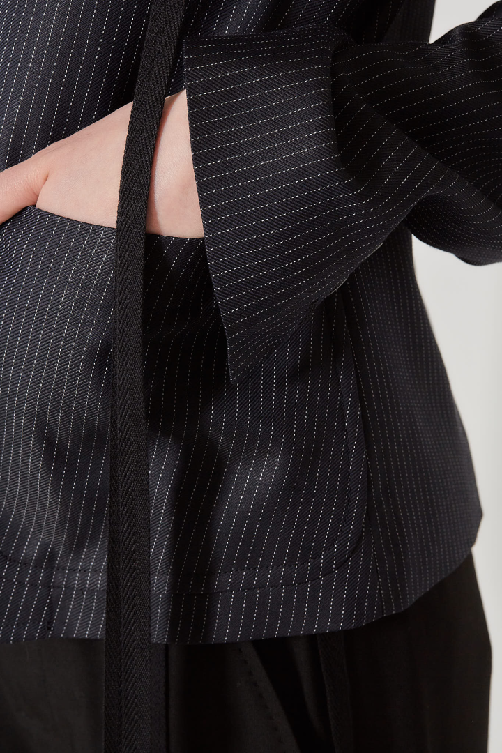 Lexa Tailored Slim Fit Jacket - Navy/Grey