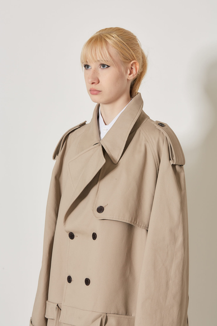 Trench Coat Set - Beige