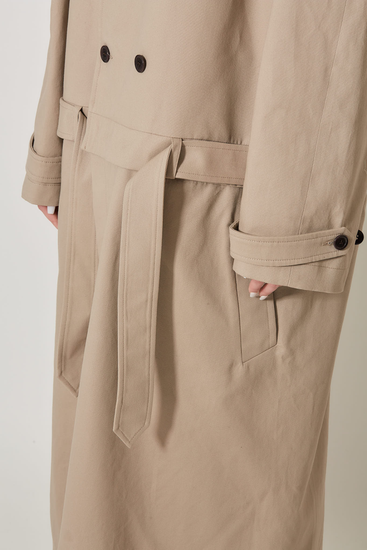 Trench Coat Set - Beige