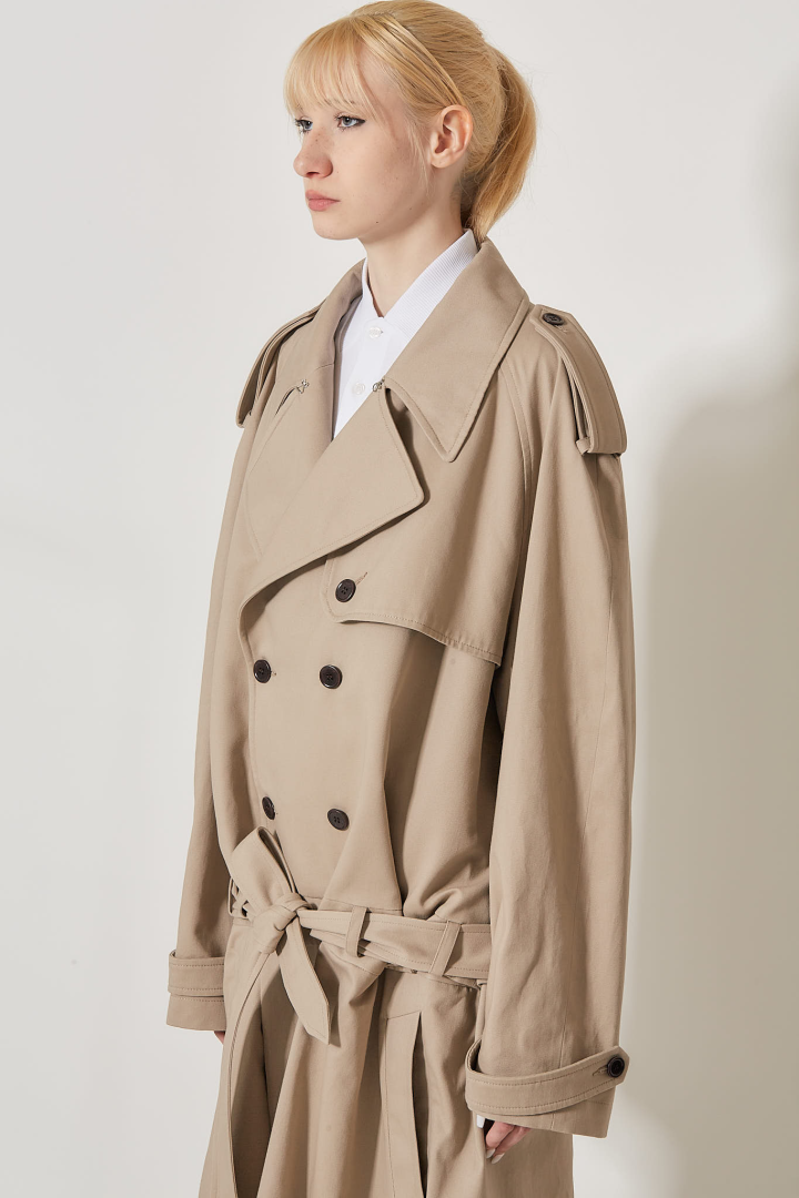 Trench Coat Set - Beige