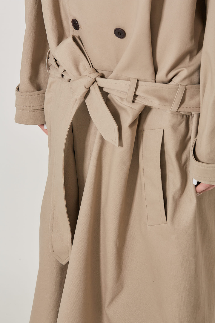 Trench Coat Set - Beige