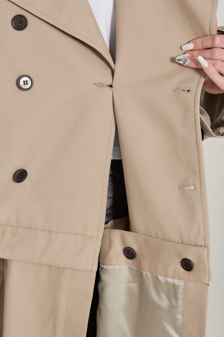 Trench Coat Set - Beige