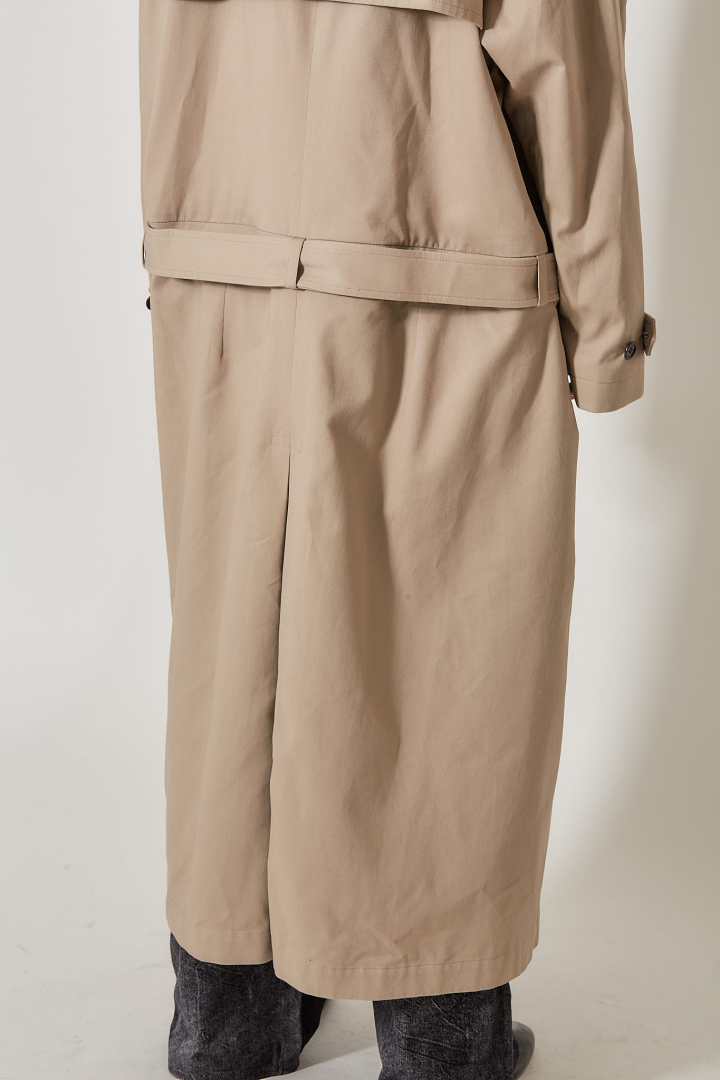 Trench Coat Set - Beige