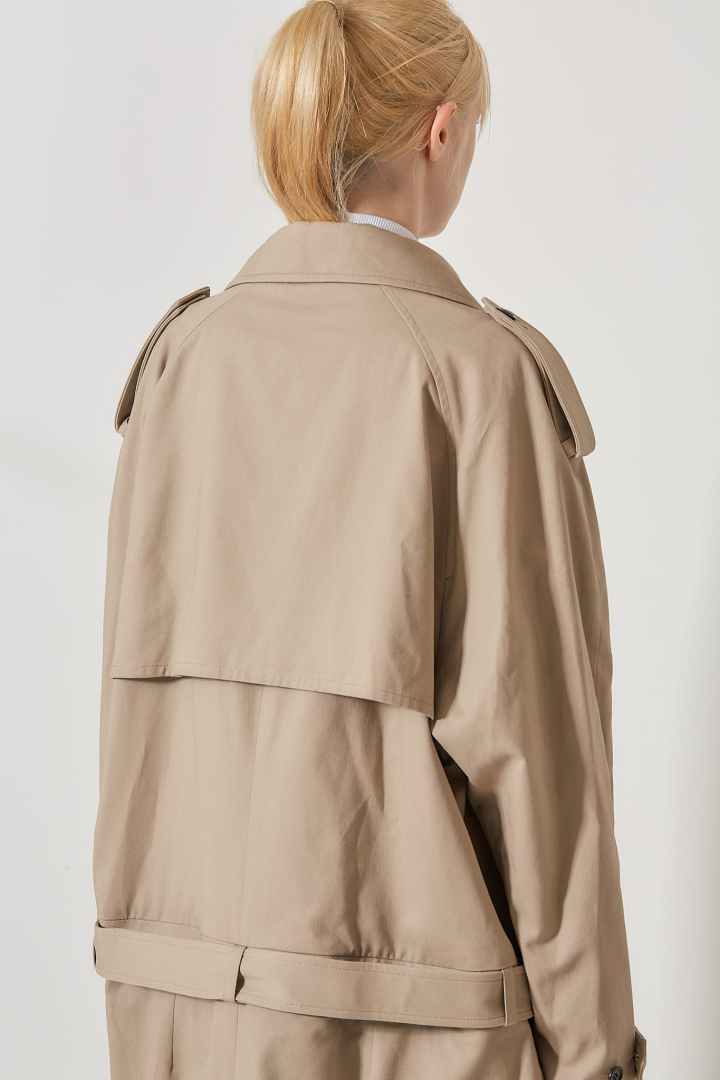 Trench Coat Set - Beige