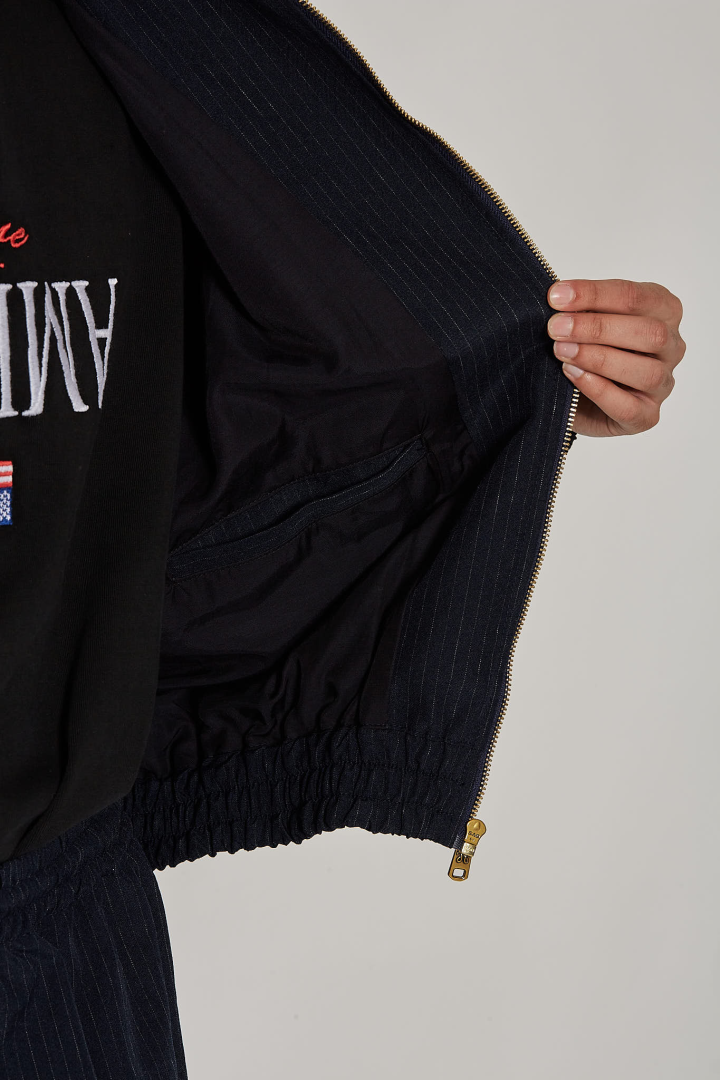 Ruff Rider Track Jkt - Peacoat Stripe