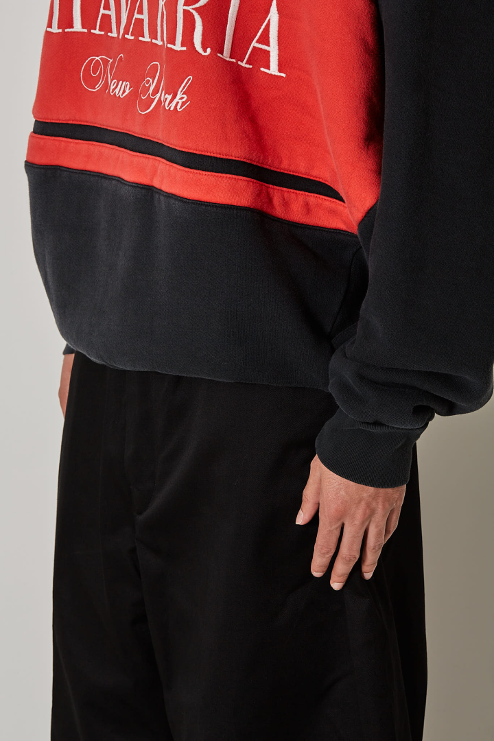Chavarria Stripe Gilroy Crewneck - Black